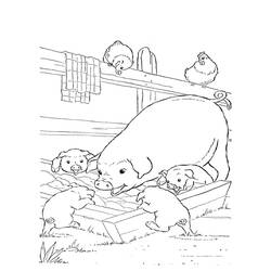 Coloring page: Farm Animals (Animals) #21510 - Free Printable Coloring Pages