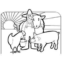 Coloring page: Farm Animals (Animals) #21546 - Free Printable Coloring Pages