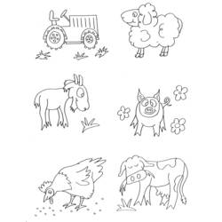 Coloring page: Farm Animals (Animals) #21570 - Free Printable Coloring Pages
