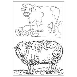 Coloring page: Farm Animals (Animals) #21629 - Free Printable Coloring Pages
