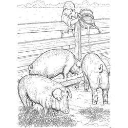 Coloring page: Farm Animals (Animals) #21639 - Free Printable Coloring Pages