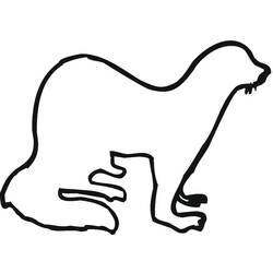Ferret (Animals) coloring page #205413 to print and color