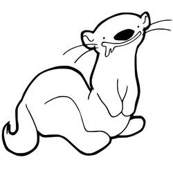 Ferret (Animals) coloring page #205414 to print and color