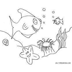 Coloring page: Fish (Animals) #17090 - Free Printable Coloring Pages