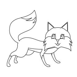 Coloring page: Fox (Animals) #15010 - Free Printable Coloring Pages