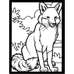 Coloring page: Fox (Animals) #15026 - Printable coloring pages