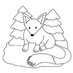 Coloring page: Fox (Animals) #15028 - Printable coloring pages
