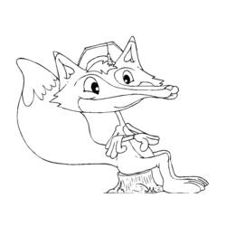 Coloring page: Fox (Animals) #15045 - Free Printable Coloring Pages
