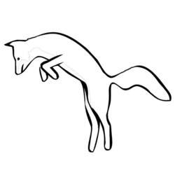 Coloring page: Fox (Animals) #15052 - Printable coloring pages