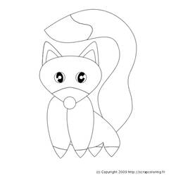 Coloring page: Fox (Animals) #15069 - Free Printable Coloring Pages
