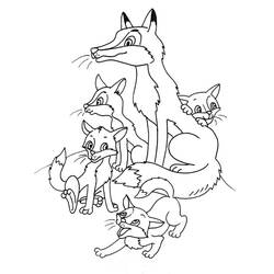 Fox (Animals) coloring page #179467 to print and color