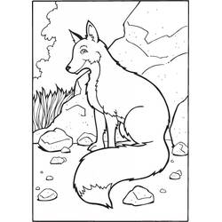 Fox (Animals) coloring page #179468 to print and color