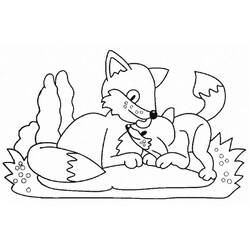 Fox (Animals) coloring page #179473 to print and color