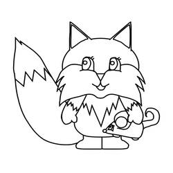 Fox (Animals) coloring page #179475 to print and color
