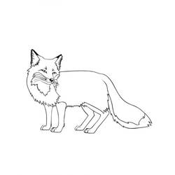 Fox (Animals) coloring page #179478 to print and color