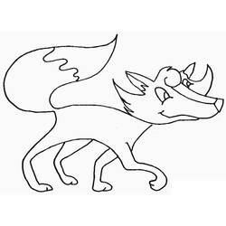 Fox (Animals) coloring page #179479 to print and color