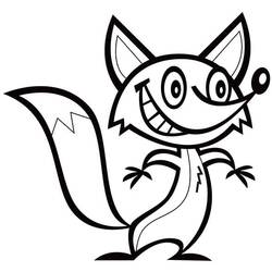 Fox (Animals) coloring page #179494 to print and color
