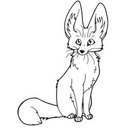 Fox (Animals) coloring page #179500 to print and color