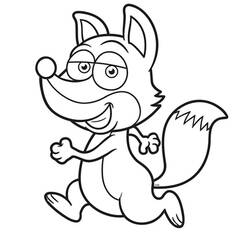 Fox (Animals) coloring page #217117 to print and color