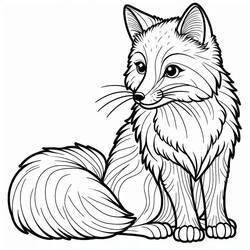 Fox (Animals) coloring page #217121 to print and color