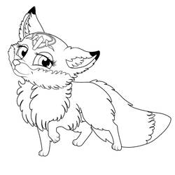 Fox (Animals) coloring page #217122 to print and color