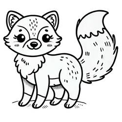 Fox (Animals) coloring page #217126 to print and color