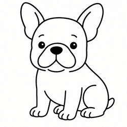 Coloring page: French Bulldog (Animals) #221188 - Free Printable Coloring Pages