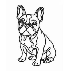 Coloring page: French Bulldog (Animals) #221194 - Free Printable Coloring Pages