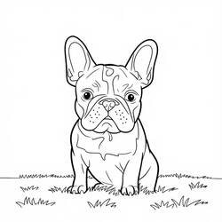 Coloring page: French Bulldog (Animals) #221195 - Free Printable Coloring Pages