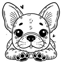 Coloring page: French Bulldog (Animals) #221197 - Free Printable Coloring Pages
