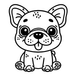 Coloring page: French Bulldog (Animals) #221200 - Free Printable Coloring Pages
