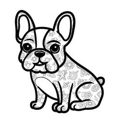 Coloring page: French Bulldog (Animals) #221202 - Free Printable Coloring Pages