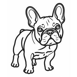 Coloring page: French Bulldog (Animals) #221203 - Free Printable Coloring Pages