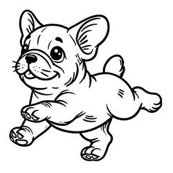 Coloring page: French Bulldog (Animals) #221204 - Free Printable Coloring Pages