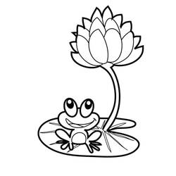 Frog (Animals) coloring page #187333 to print and color