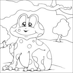 Coloring page: Frog (Animals) #7697 - Free Printable Coloring Pages