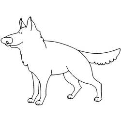 Coloring page: German Shepherd (Animals) #214072 - Free Printable Coloring Pages