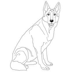 Coloring page: German Shepherd (Animals) #214081 - Free Printable Coloring Pages