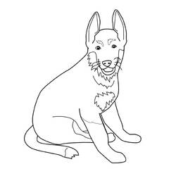 Coloring page: German Shepherd (Animals) #214088 - Free Printable Coloring Pages