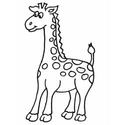 Coloring page: Giraffe (Animals) #7218 - Printable coloring pages