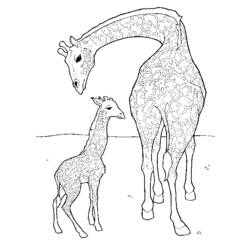 Coloring page: Giraffe (Animals) #7238 - Free Printable Coloring Pages