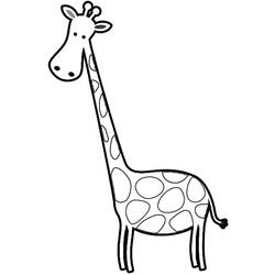 Coloring page: Giraffe (Animals) #7247 - Printable coloring pages