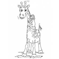 Coloring page: Giraffe (Animals) #7254 - Free Printable Coloring Pages
