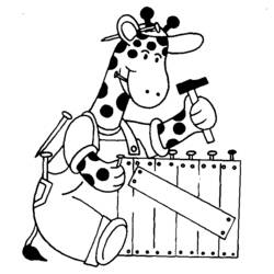 Coloring page: Giraffe (Animals) #7255 - Free Printable Coloring Pages