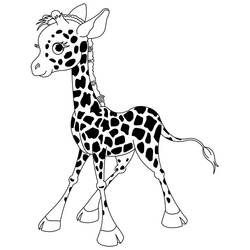 Coloring page: Giraffe (Animals) #7276 - Free Printable Coloring Pages