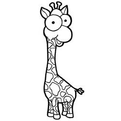 Coloring page: Giraffe (Animals) #7279 - Printable coloring pages