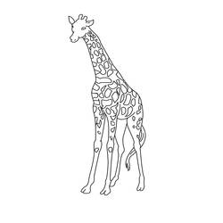 Coloring page: Giraffe (Animals) #7281 - Free Printable Coloring Pages