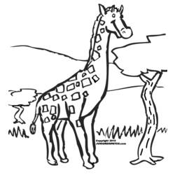 Coloring page: Giraffe (Animals) #7287 - Free Printable Coloring Pages