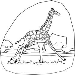 Coloring page: Giraffe (Animals) #7289 - Free Printable Coloring Pages