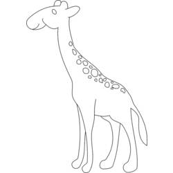 Coloring page: Giraffe (Animals) #7293 - Free Printable Coloring Pages